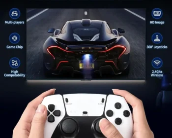 Professional Controllers:Multi-players/HD Image/Game Chip/360° Joysticks/High Compatability/2.4Ghz Wireless