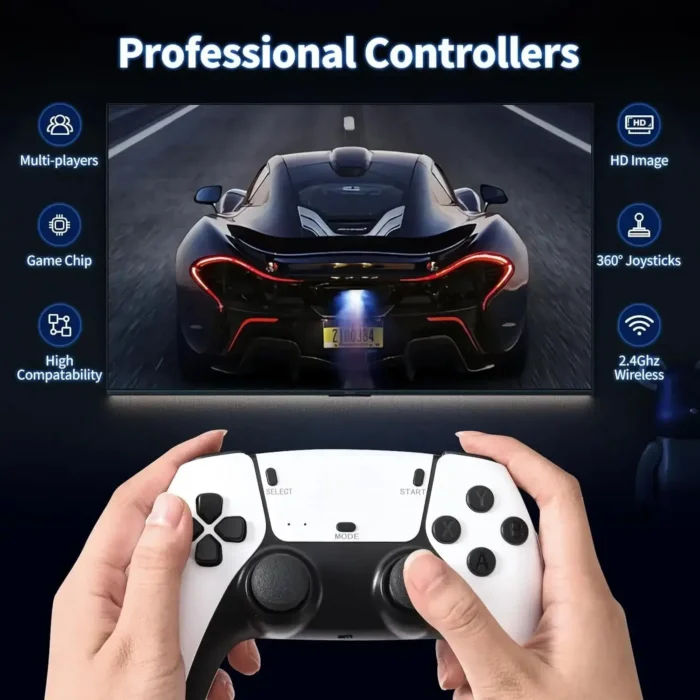 产品GD10 PRO 游戏机0901 dimoorcom Professional ControllersMulti playersHD ImageGame Chip360° JoysticksHigh Compatability24Ghz Wireless