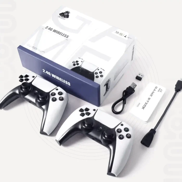 产品M15家用游戏机0501 dimoorcom A tiled display of the M15s Classic Games Console and accessories