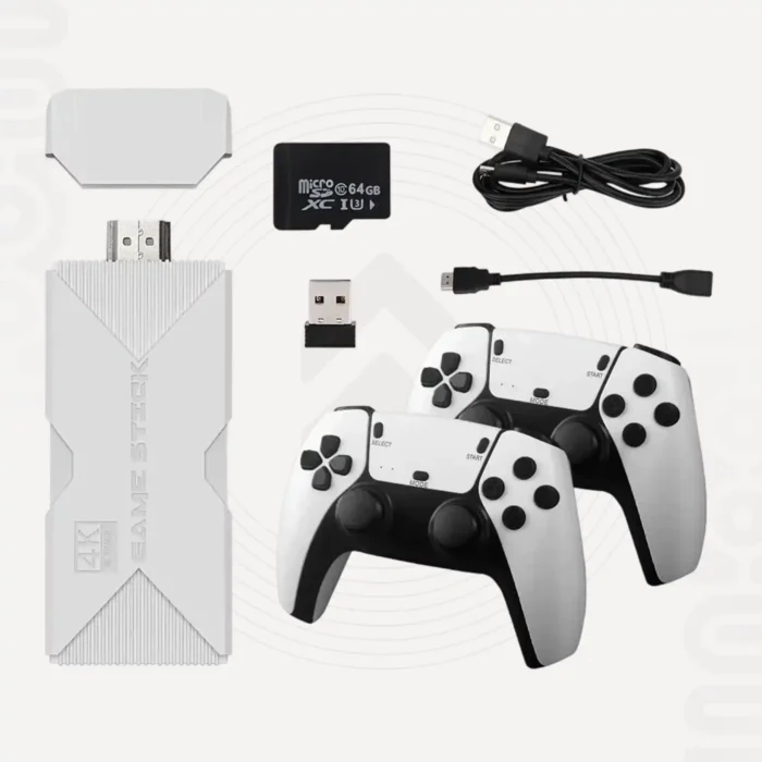 Box Wireless Receiver64G SD CardHD ExtensionCableInstruction ManualGame StickUSB CableUser Manual2x WIREESS controllers