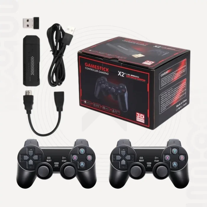 Retroruckus x 2 consoles with two controller bodies game controller data cable and charging cable
