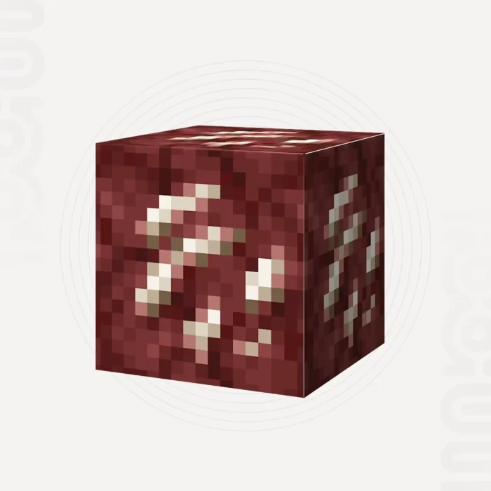 Red and white soil blocks with textured blocks.
