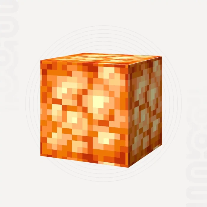 Luminous fire source block