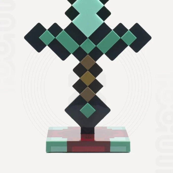 High definition detail image of Diamond Sword LED Light.
