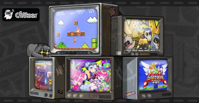 Illustration-there's a lot of Retro Gaming on TV.
