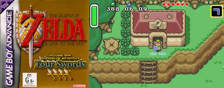 Vintage Game Store-The Legend of Zelda: a Link to The Past (1991) .