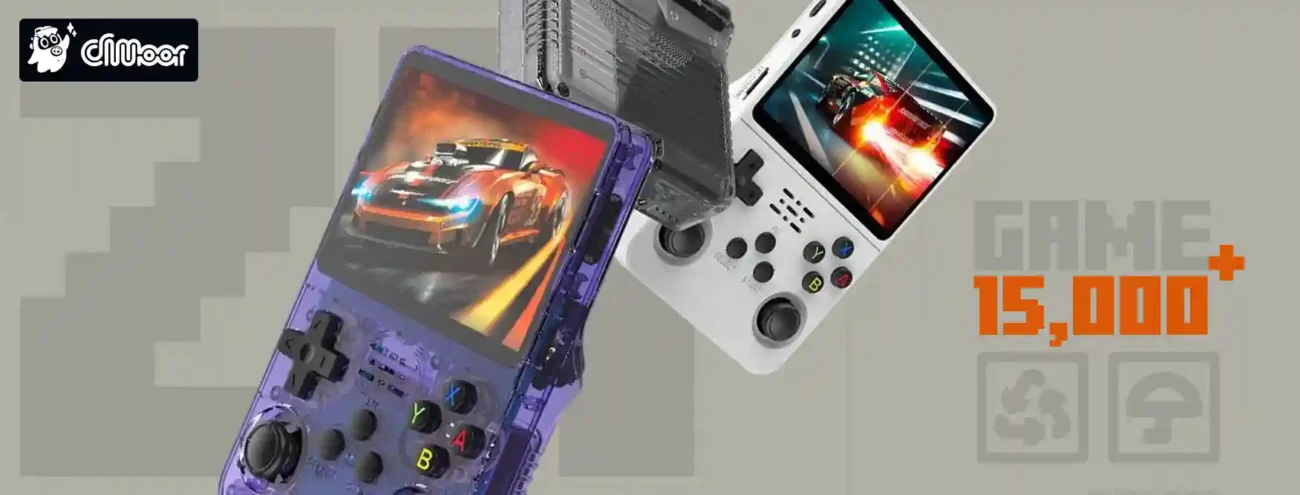 retro handheld game console-Retrocradle XT product poster.