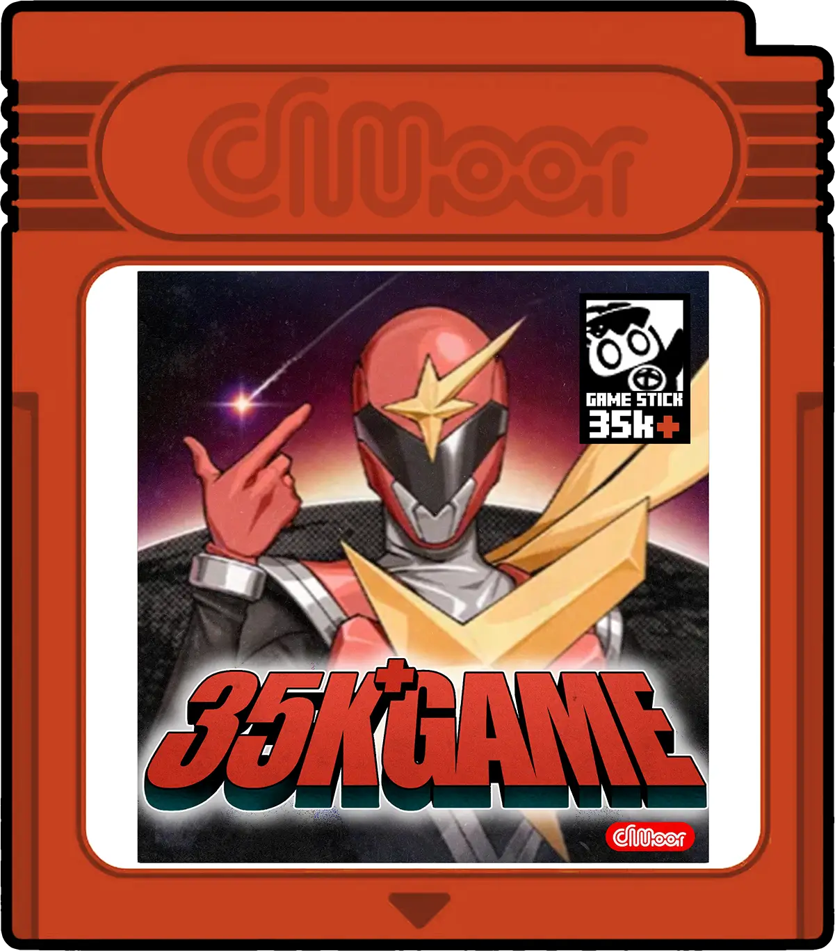 Pixel Vault page image of 35K + red game cartridge shape