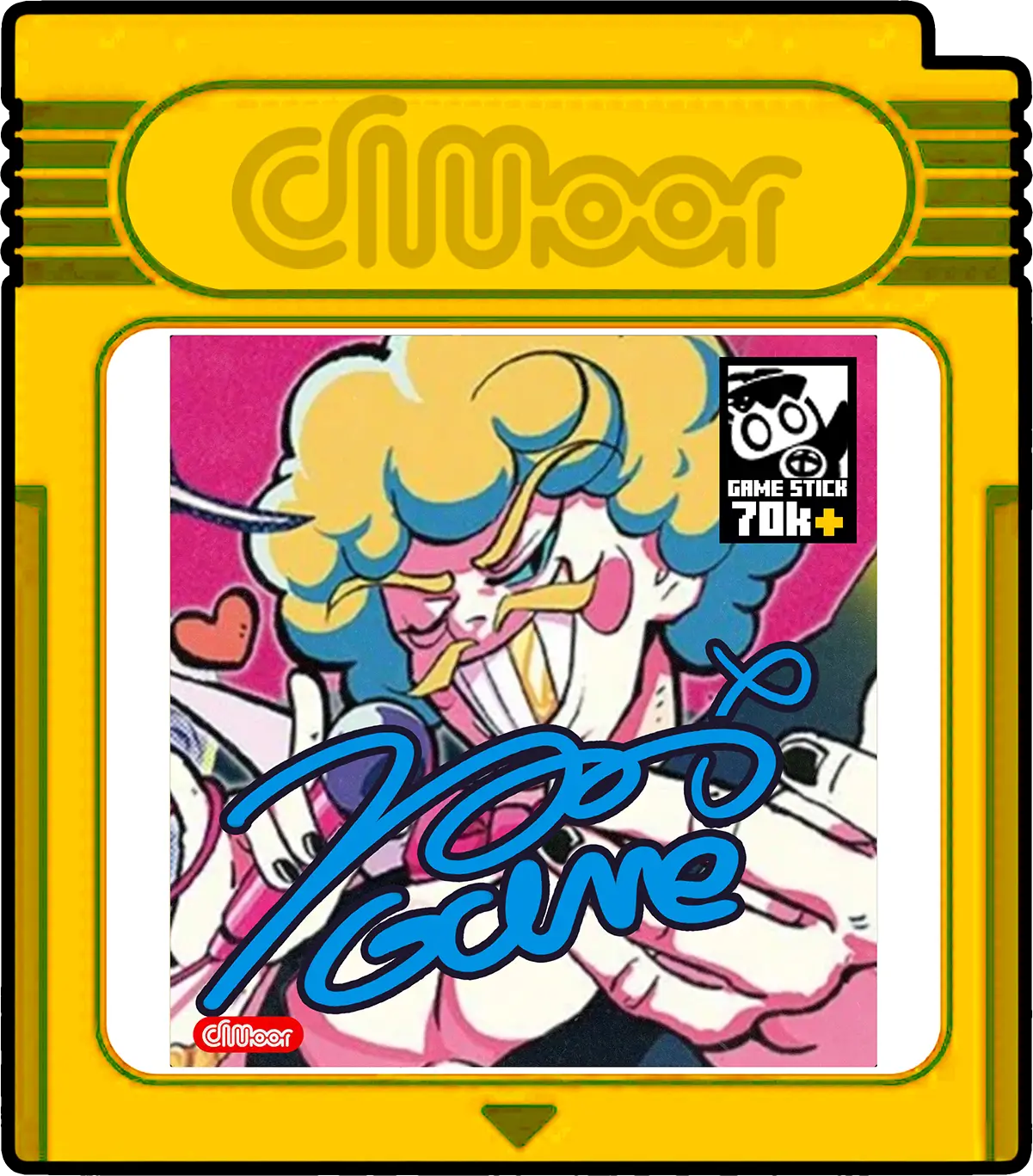 Pixel Vault page image of 70K + yellow game cartridge shape