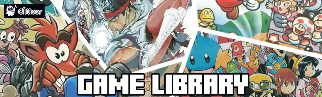A library of games for a handheld game consoles
